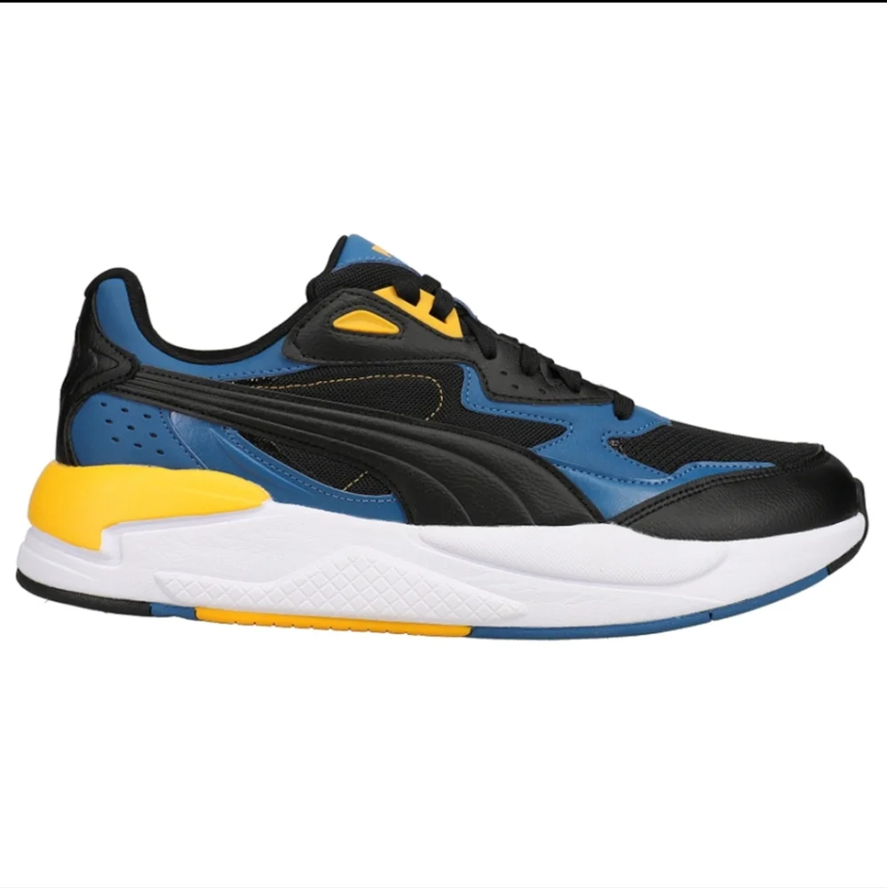 New Puma X-Ray Speed Lace Up Shoes lake blue, black, tangerine Men’s size 12 - Picture 3 of 8